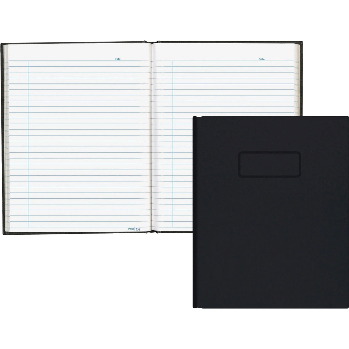 Blueline Hardbound Business Book: 192 Pages Ruled Margin - Notebooks