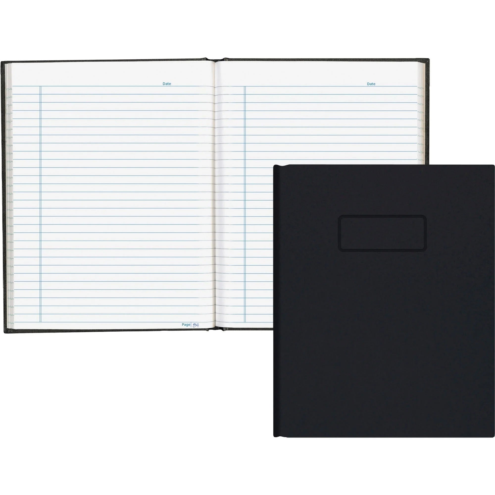 Blueline Hardbound Business Book: 192 Pages Ruled Margin - Notebooks
