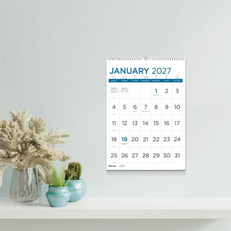 Blueline 2027 12-Month Large Print Monthly Wall Calendar - Alternate-Image4