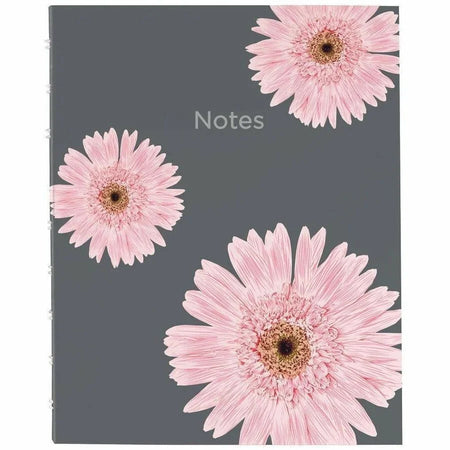 Blueline NotePro Pink Daisy Notebook: 150 Pages Twin Wirebound Ruled Margin - Notebooks