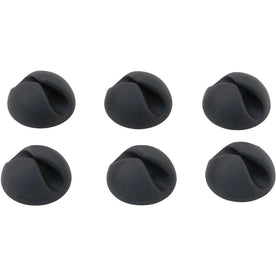 Bluelounge CableDrop Cable Anchors: Black Clips (6-Pack) - Audio/Video Cables & Accessories