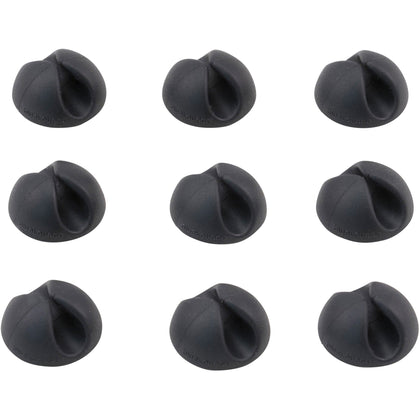 Bluelounge CableDrop Mini: Small Cord Cable Clip (Black 9-Pack) - Audio/Video Cables & Accessories