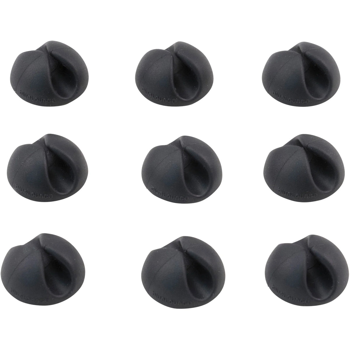 Bluelounge CableDrop Mini: Small Cord Cable Clip (Black 9-Pack) - Audio/Video Cables & Accessories