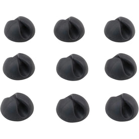 Bluelounge CableDrop Mini: Small Cord Cable Clip (Black 9-Pack) - Audio/Video Cables & Accessories