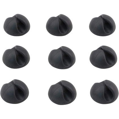 Bluelounge CableDrop Mini: Small Cord Cable Clip (Black 9-Pack) - Audio/Video Cables & Accessories