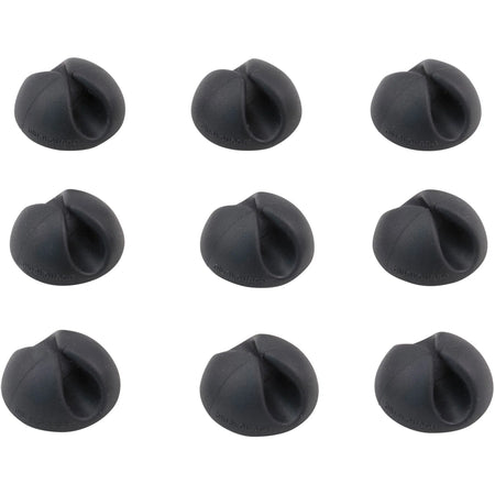 Bluelounge CableDrop Mini: Small Cord Cable Clip (Black 9-Pack) - Audio/Video Cables & Accessories