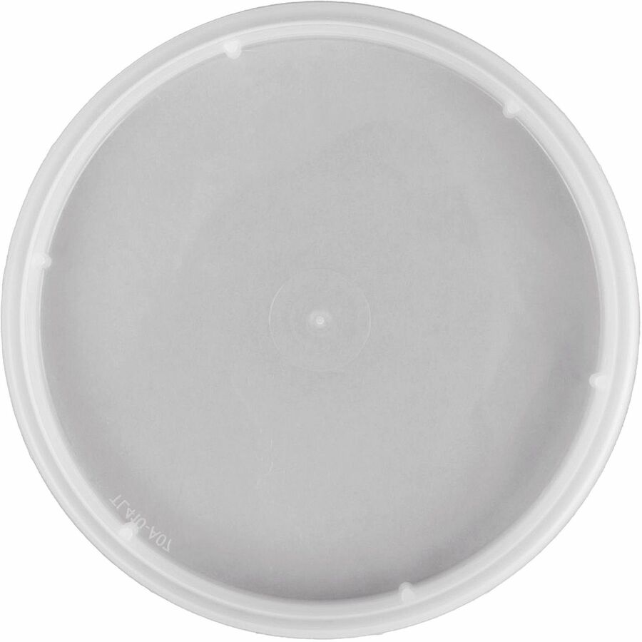 BluTable 16 oz/32 oz Round Deli Tub Container Lids - Polypropylene - Clear - 500 / Carton - Food Storage