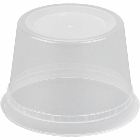 BluTable 16 oz Round Deli Tub Containers - Food Storage - Microwave Safe - Clear - 500 / Carton