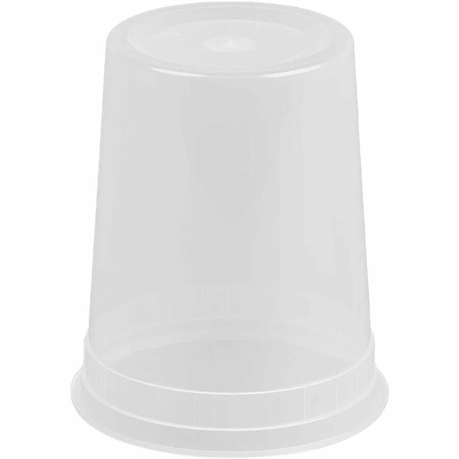 BluTable 32 oz Round Deli Tub Containers - Food Storage - Microwave Safe - Clear - 500 / Carton
