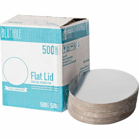 BluTable 7’’ Round Foil Pan Flat Board Lids - 500/Carton - Food Storage
