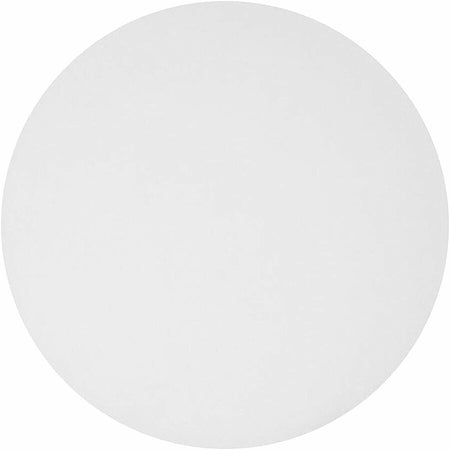 BluTable 7’’ Round Foil Pan Flat Board Lids - White Silver - 500 / Carton - Food Storage