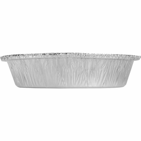 BluTable 7’’ Round Foil Pans - Food Storage - Diameter - Silver - Aluminum Body - 500 / Carton