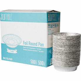 BluTable 9’’ Round Foil Pans: Aluminum Food Storage Solution