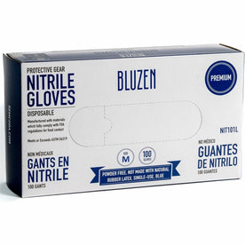 BLUZEN Extra-Strength Nitrile Gloves: Chemical Protection Medium Size - General Purpose Gloves