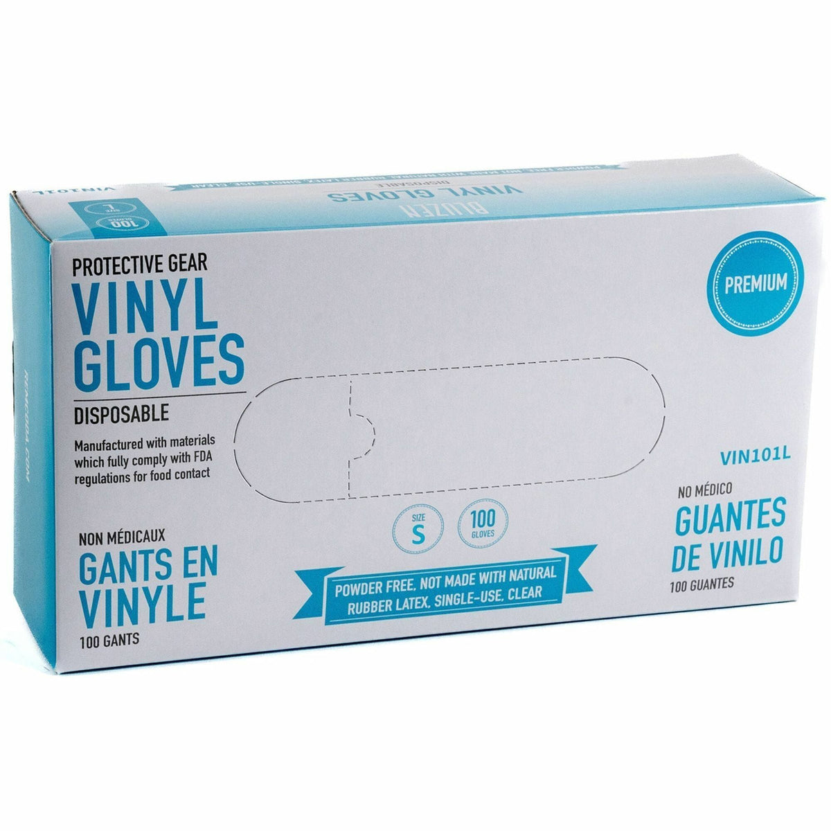 BLUZEN Powder-Free Vinyl Gloves - 2000
