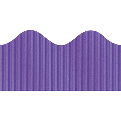 Bordette Decorative Border: Fade-Resistant Purple Roll - Bulletin Board Sets & Trim