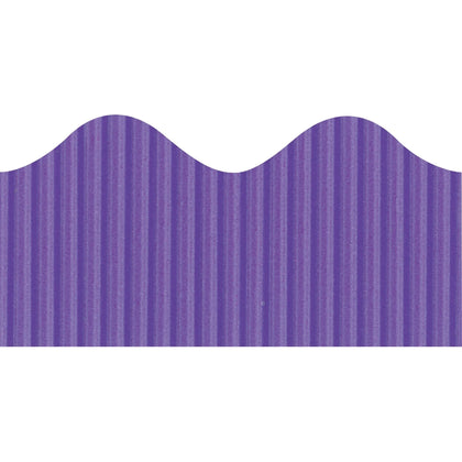 Bordette Decorative Border: Fade-Resistant Purple Roll - Bulletin Board Sets & Trim