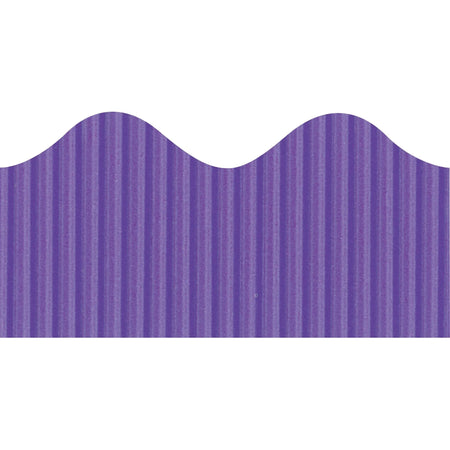 Bordette Decorative Border: Fade-Resistant Purple Roll - Bulletin Board Sets & Trim