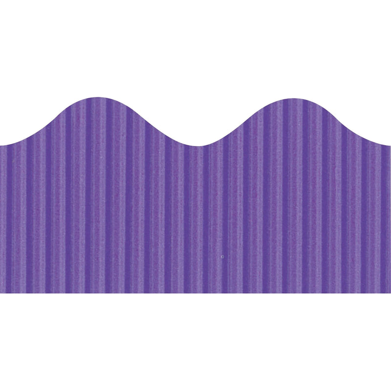 Bordette Decorative Border: Fade-Resistant Purple Roll - Bulletin Board Sets & Trim