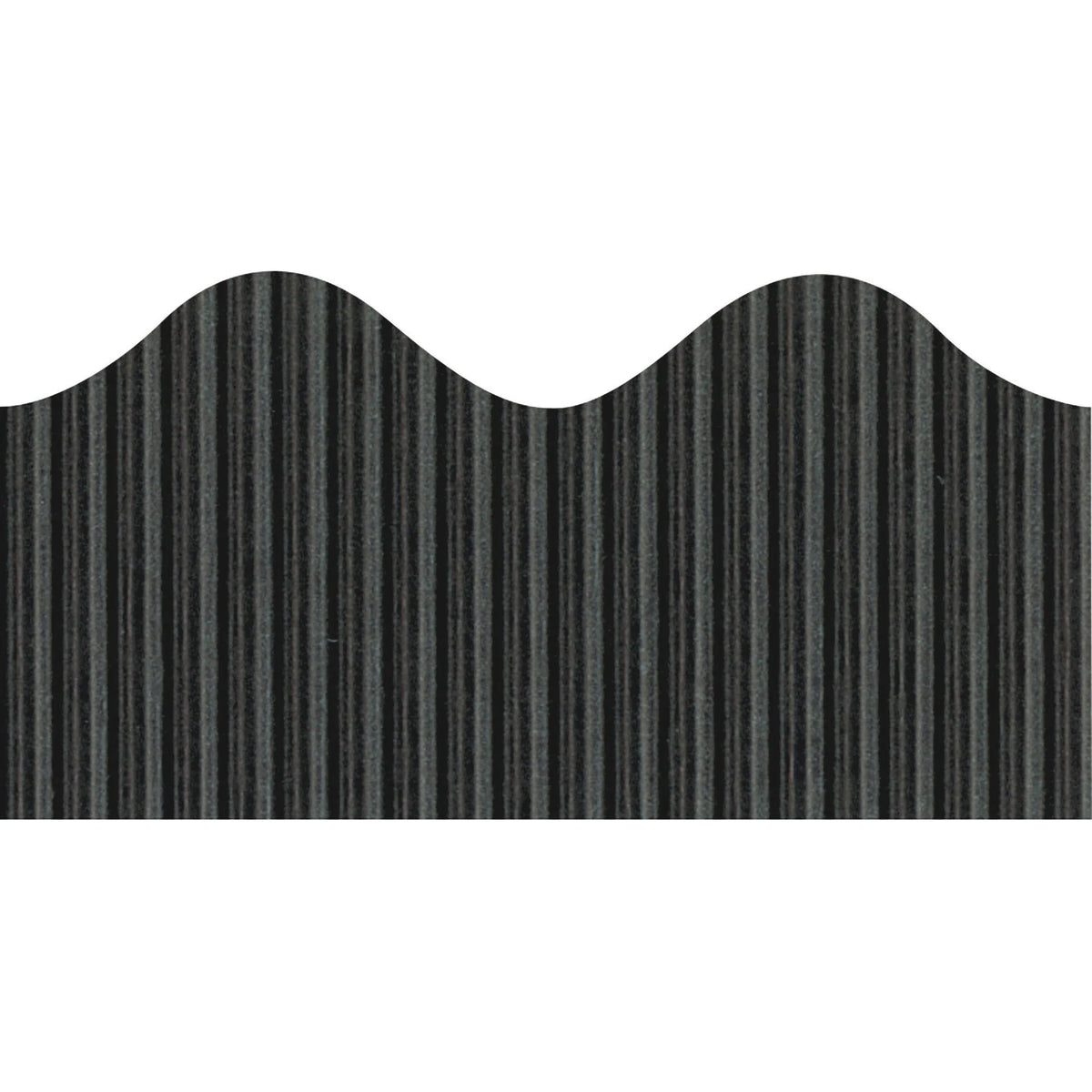 Bordette Decorative Border: Pin-up Scalloped Trim - Fadeless Black Paper - 2.25’’ x 600’’ - Bulletin Board Sets &