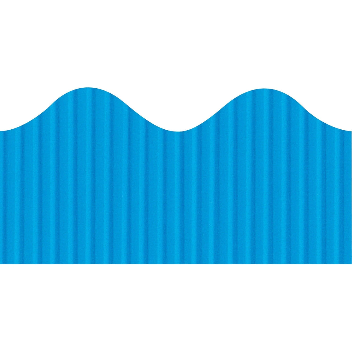 Bordette Decorative Border: Skill Learning Decoration - Brite Blue - 4’’x2.25’’x600’’ - Recyclable Fadeless - Bulletin
