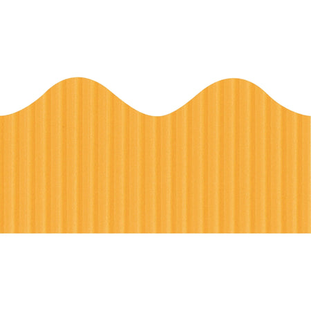 Bordette Decorative Border: Sunset Gold - Fade Resistant - 2.25’’ x 600’’ - Bulletin Board Sets & Trim