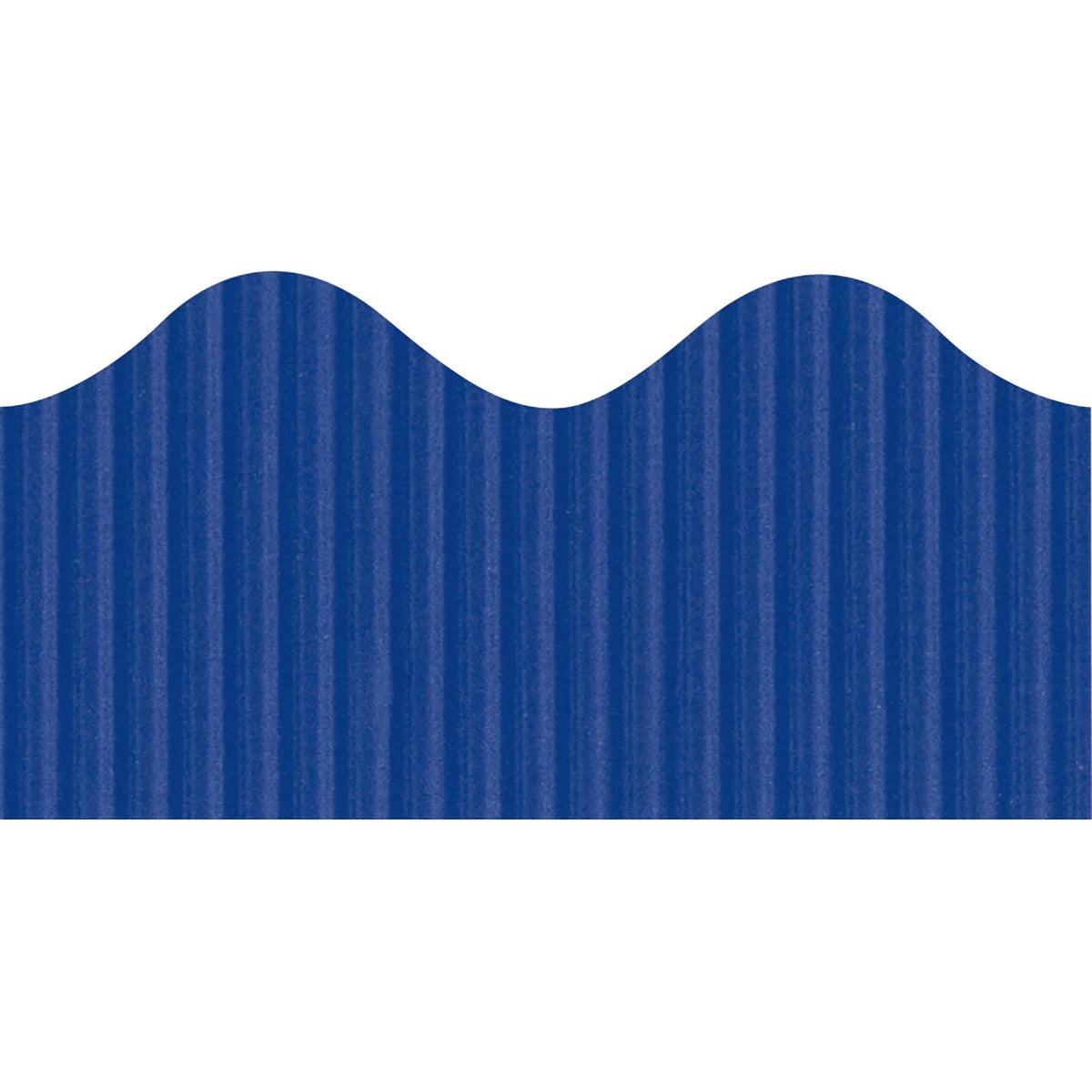 Bordette Royal Blue Decorative Border Roll - Scalloped Trim - 4’’x2.25’’x600’’ - Bulletin Board Sets &