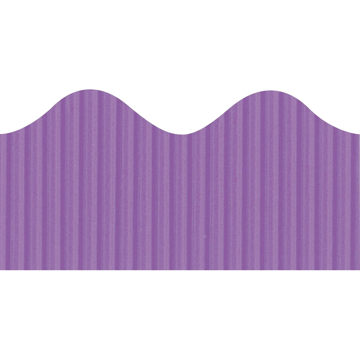 Bordette Violet Paper Border Roll - Scalloped Trim Shape Fadeless - 4’’x2.25’’x600’’ - Bulletin Board Sets &