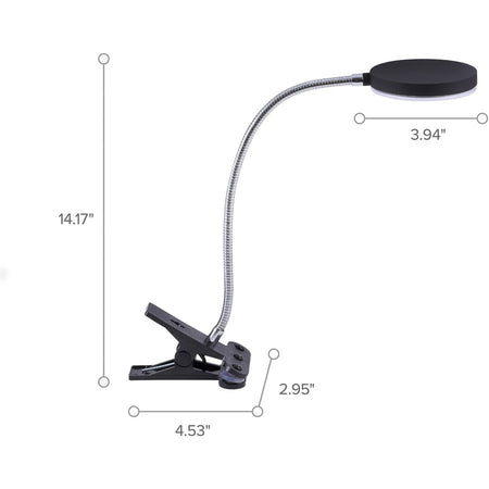 Bostitch Adjustable Clamp Desk Lamp, Black - Alternate-Image5