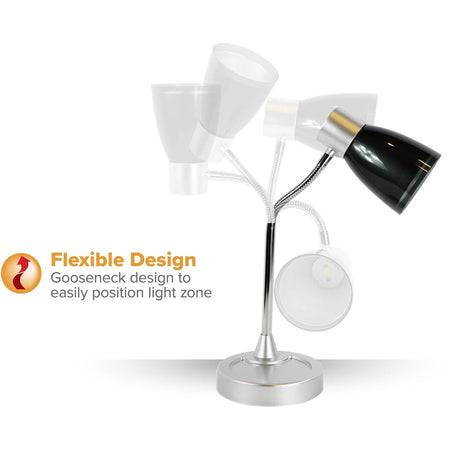 Bostitch Adjustable Desk Lamp, Black - Alternate-Image1