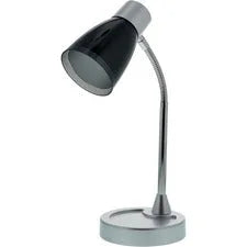 Bostitch Adjustable Desk Lamp Black - 20’’ Height - 3 W LED Bulb - Polished Metal - Head Flicker-free Glare-free Light