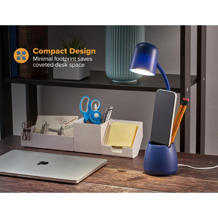 Bostitch Desk Lamp with Storage Cup, Navy - Alternate-Image3