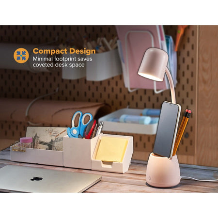 Bostitch Desk Lamp with Storage Cup, Pink - Alternate-Image3
