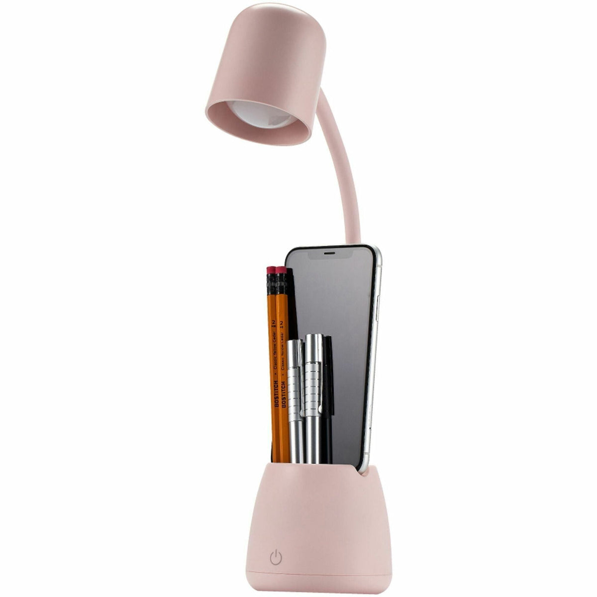 Bostitch Desk Lamp with Storage Cup, Pink - 2000