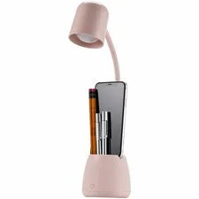 Bostitch Desk Lamp with Storage Cup Pink - LED Bulb - Adjustable Touch Sensitive Control Panel Dimmable Color