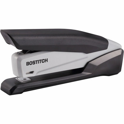 Bostitch EcoStapler: Spring-Powered Antimicrobial Desktop Stapler - Staples 20 Sheets - Gray/Black - Staplers