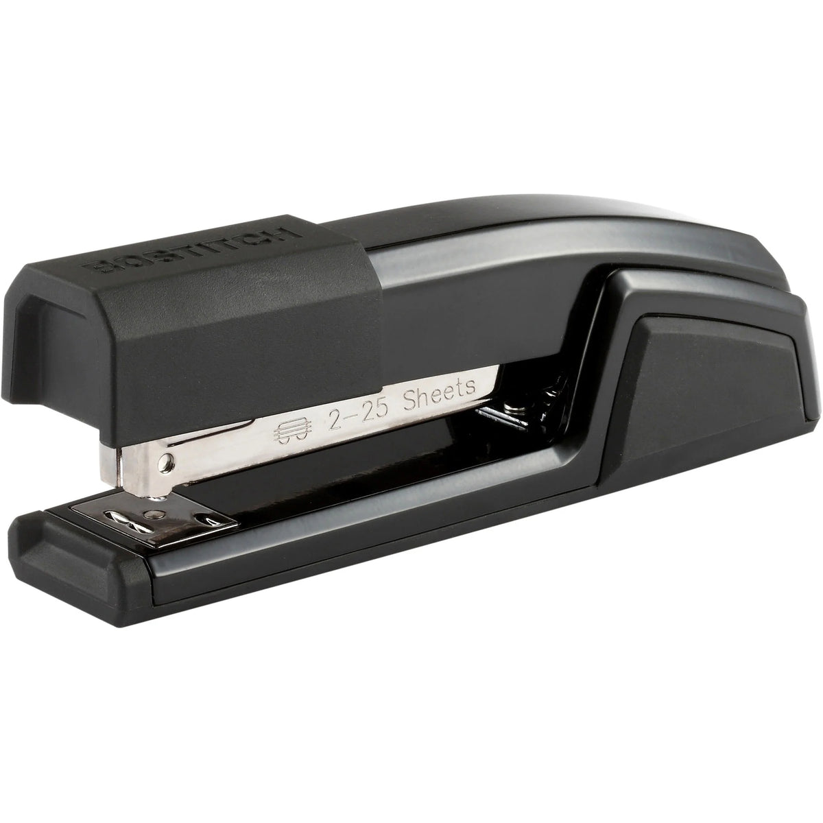 Bostitch Epic Antimicrobial Office Stapler: Staples 25 Sheets - Holds 210 - 0.25’’ Size - Black Metal - Staplers