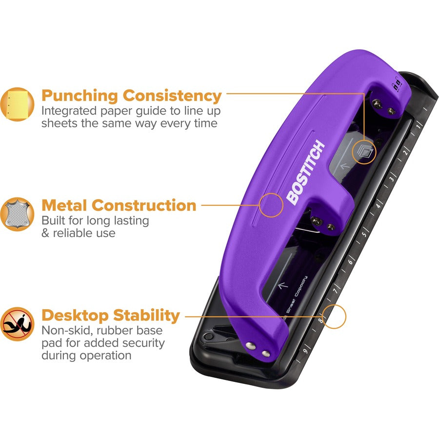 Bostitch EZ Squeeze™ 12 Three-Hole Punch - Right