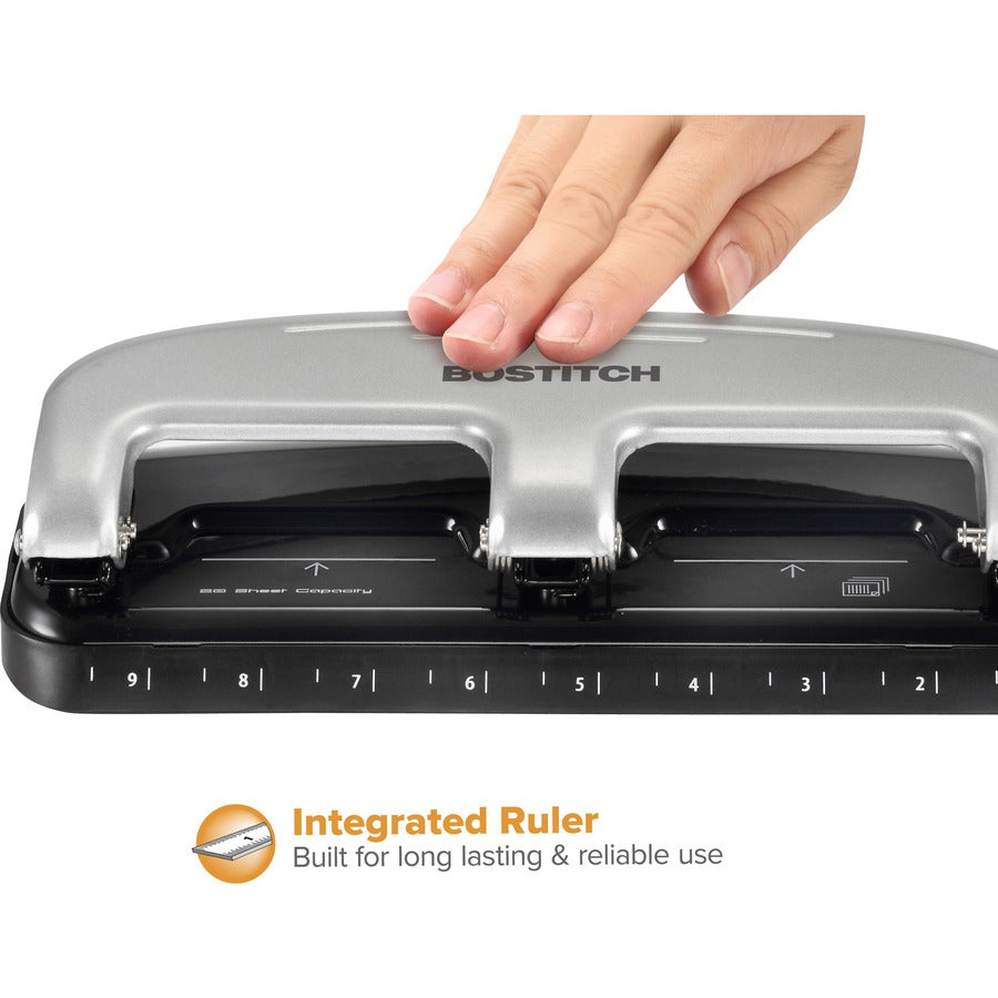 Bostitch EZ Squeeze™ 20 Three-Hole Punch - Front