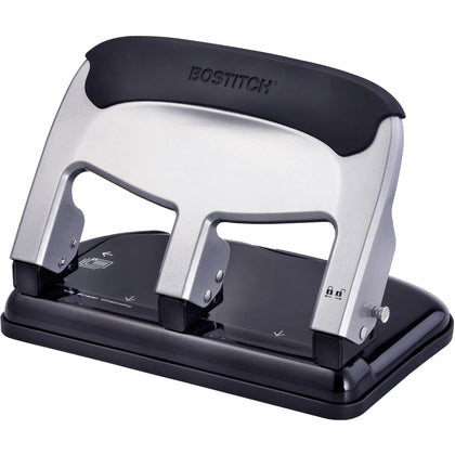 Bostitch EZ Squeeze 3-Hole Punch: 40-Sheet Capacity - Paper Punches