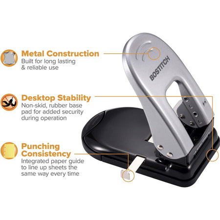 Bostitch EZ Squeeze™ 40 Two-Hole Punch - Right