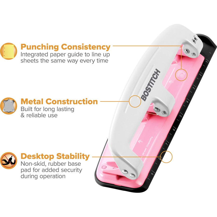 Bostitch EZ Squeeze™ InCourage 12 Three-Hole Punch - Right