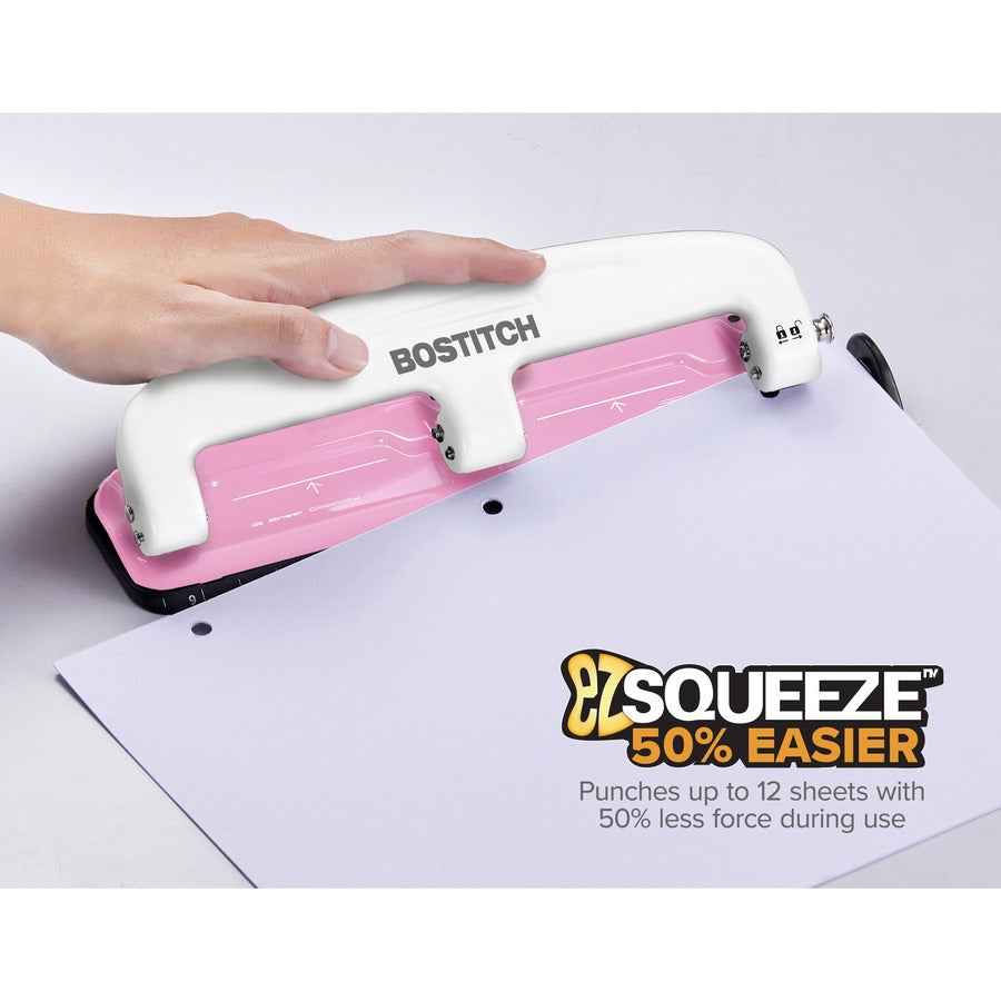 Bostitch EZ Squeeze™ InCourage 12 Three-Hole Punch - Top
