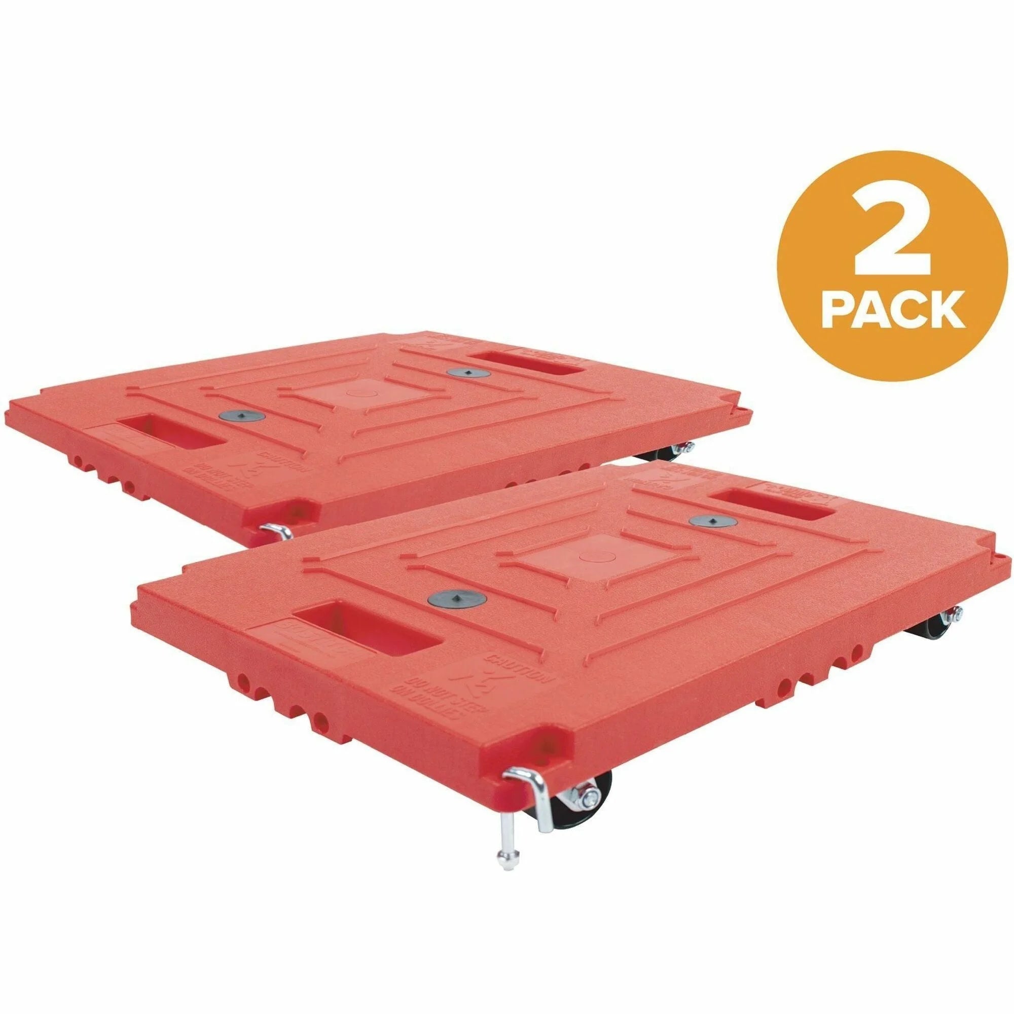 Bostitch Heavy-Duty Dolly: 250 lb Capacity 4 Casters Steel & Nylon - Red - Hand Trucks Dollies