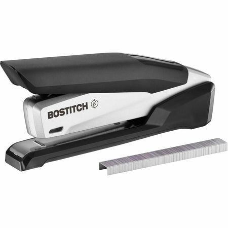 Bostitch InPower Antimicrobial Desktop Stapler - Staples 28 Sheets - Silver/Black - Staplers