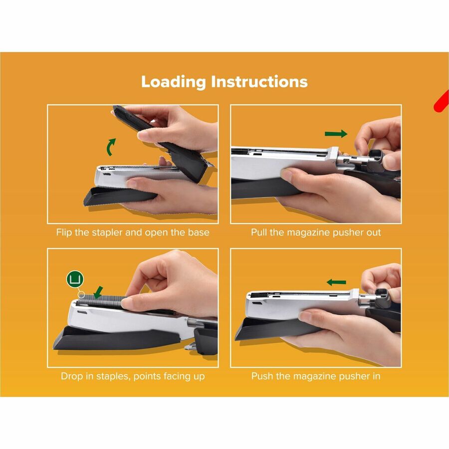 Bostitch InPower Spring-Powered Antimicrobial Desktop Stapler - Alternate-Image5