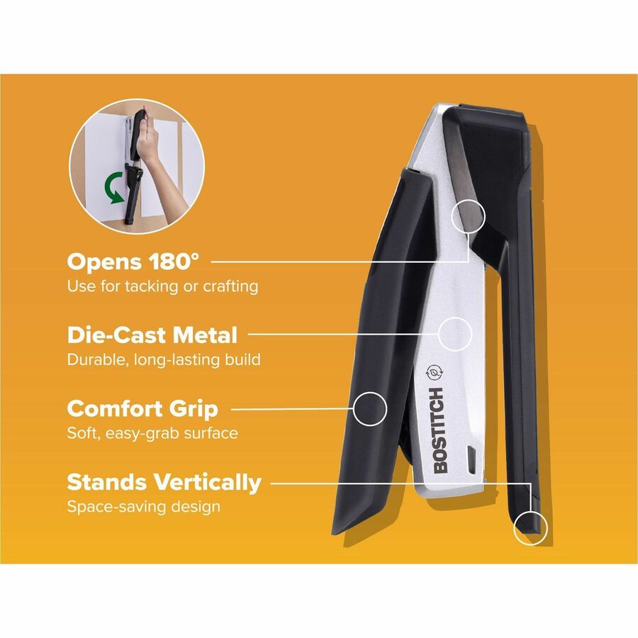 Bostitch InPower Spring-Powered Antimicrobial Desktop Stapler - Alternate-Image4