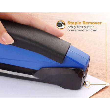 Bostitch InPower Spring-Powered Antimicrobial Desktop Stapler - Rear