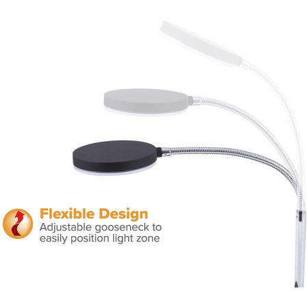 Bostitch Metal Gooseneck Desk Lamp, Black - Alternate-Image2