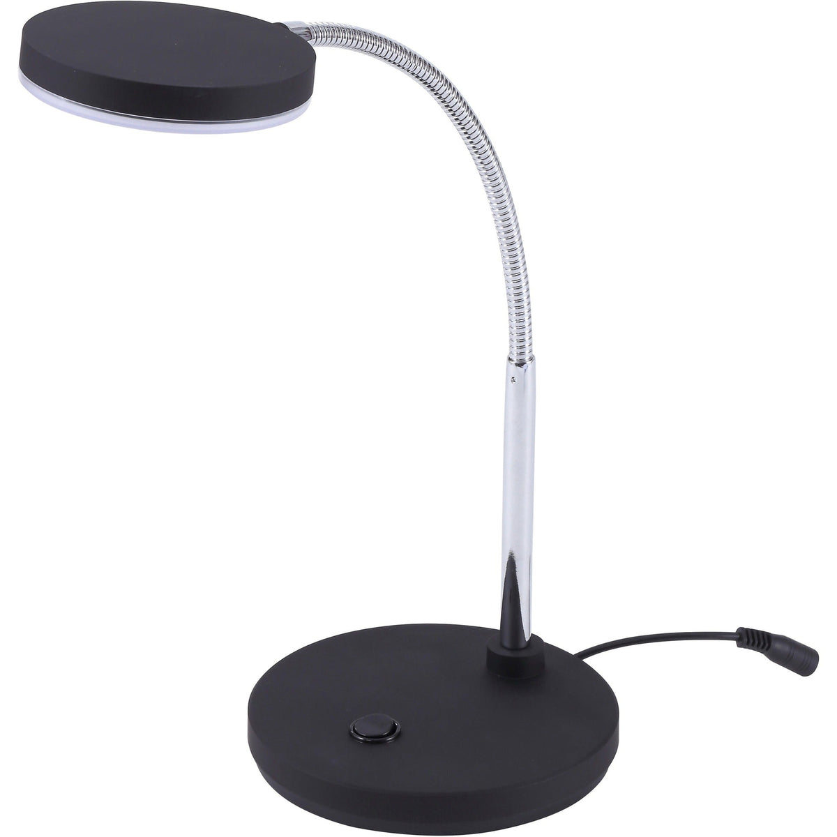 Bostitch Metal Gooseneck Desk Lamp, Black - 2000